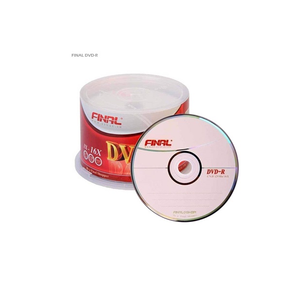 تصویر پک 50 تایی دی ودی دی خام برند FINAL